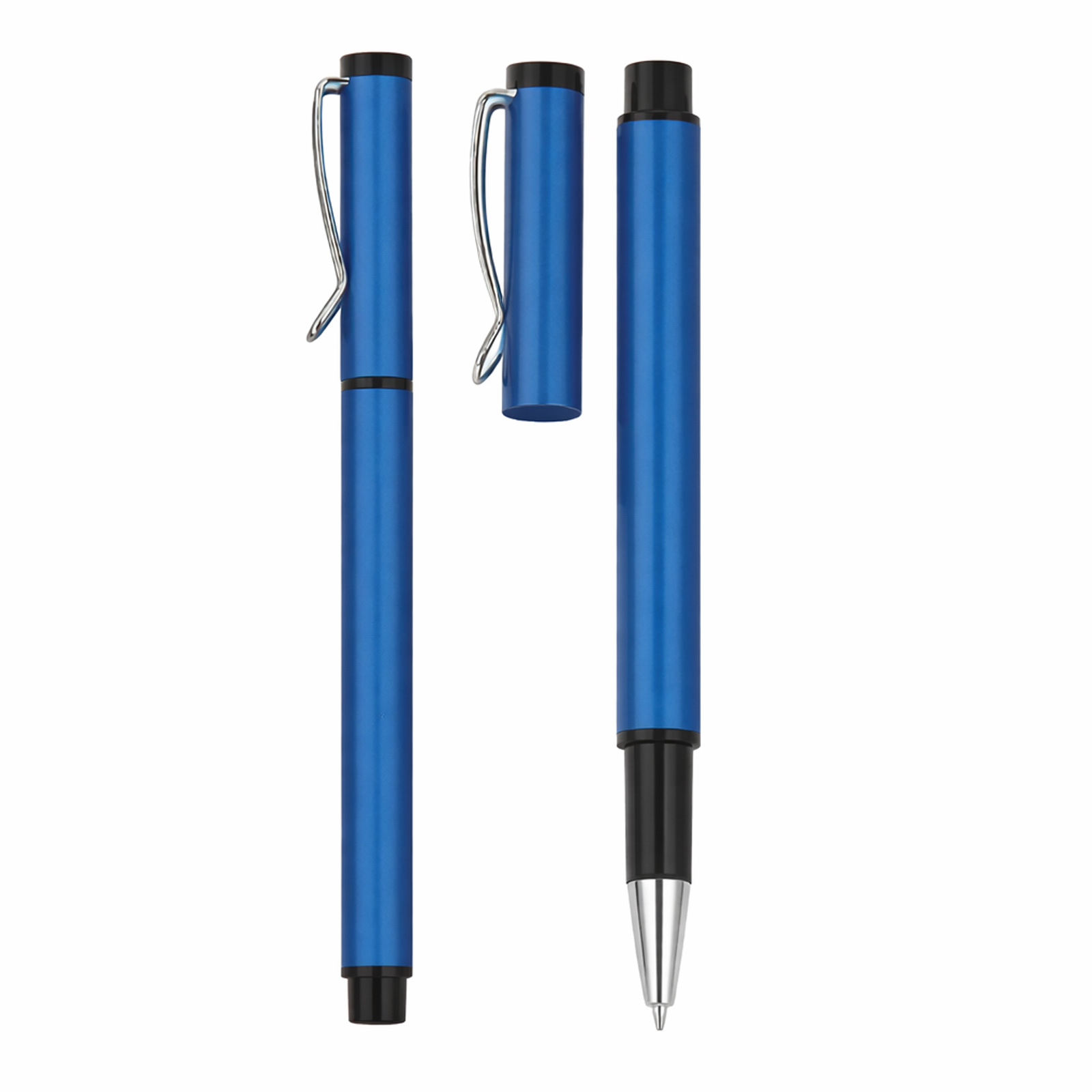 YAPRAKLI LACİVERT ROLLER KALEM