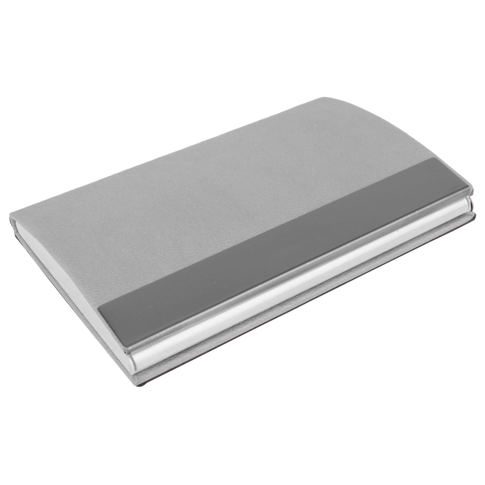 NAZENDE GRİ DERİ KARTVİZİTLİK