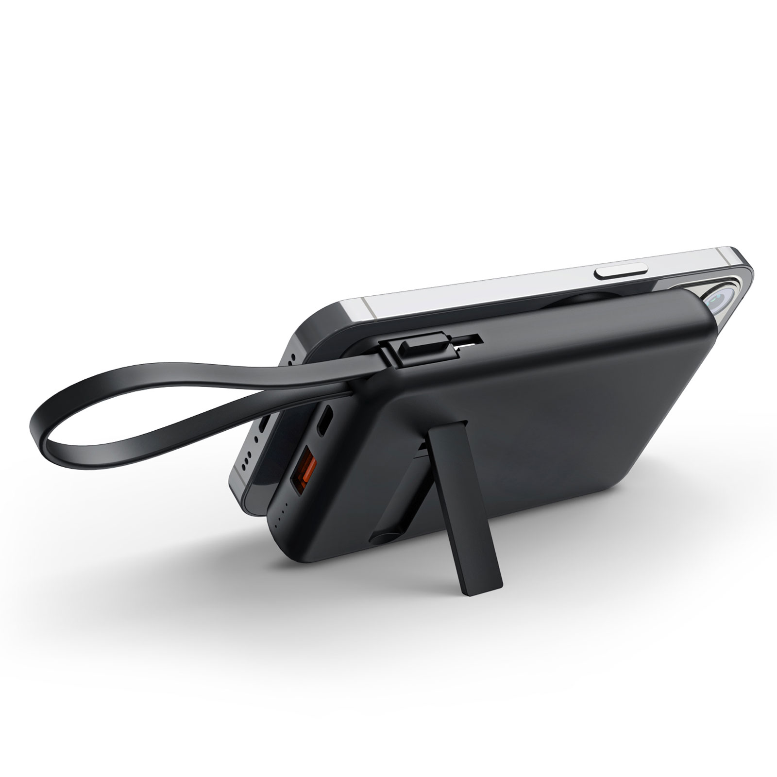 KAYABEYİ 10.000 MAH SİYAH MAGSAFE  ve  WIRELESS POWERBANK