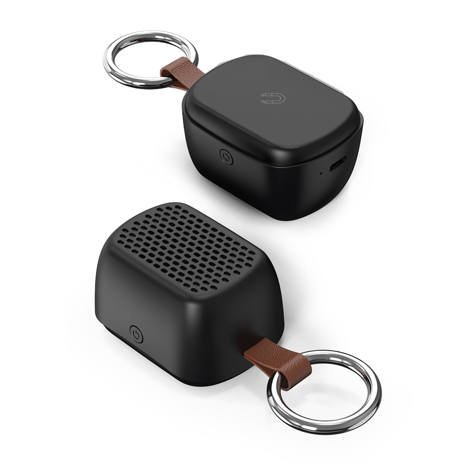 AVAZ SİYAH BLUETOOTH MIKNATISLI IŞIKLI HOPARLÖR