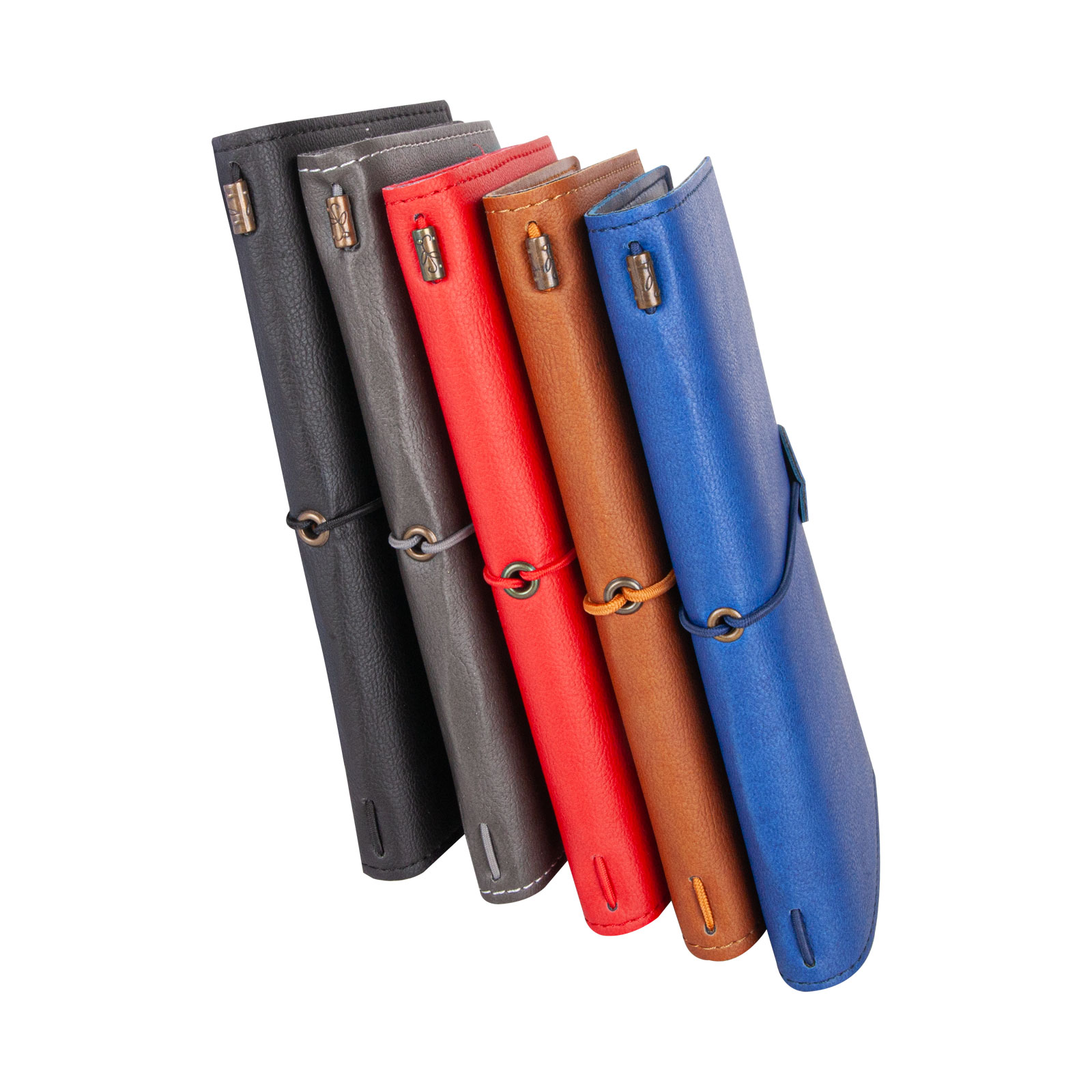 KUĞULU SİYAH TARİHSİZ DEFTER (11,5X20 CM)