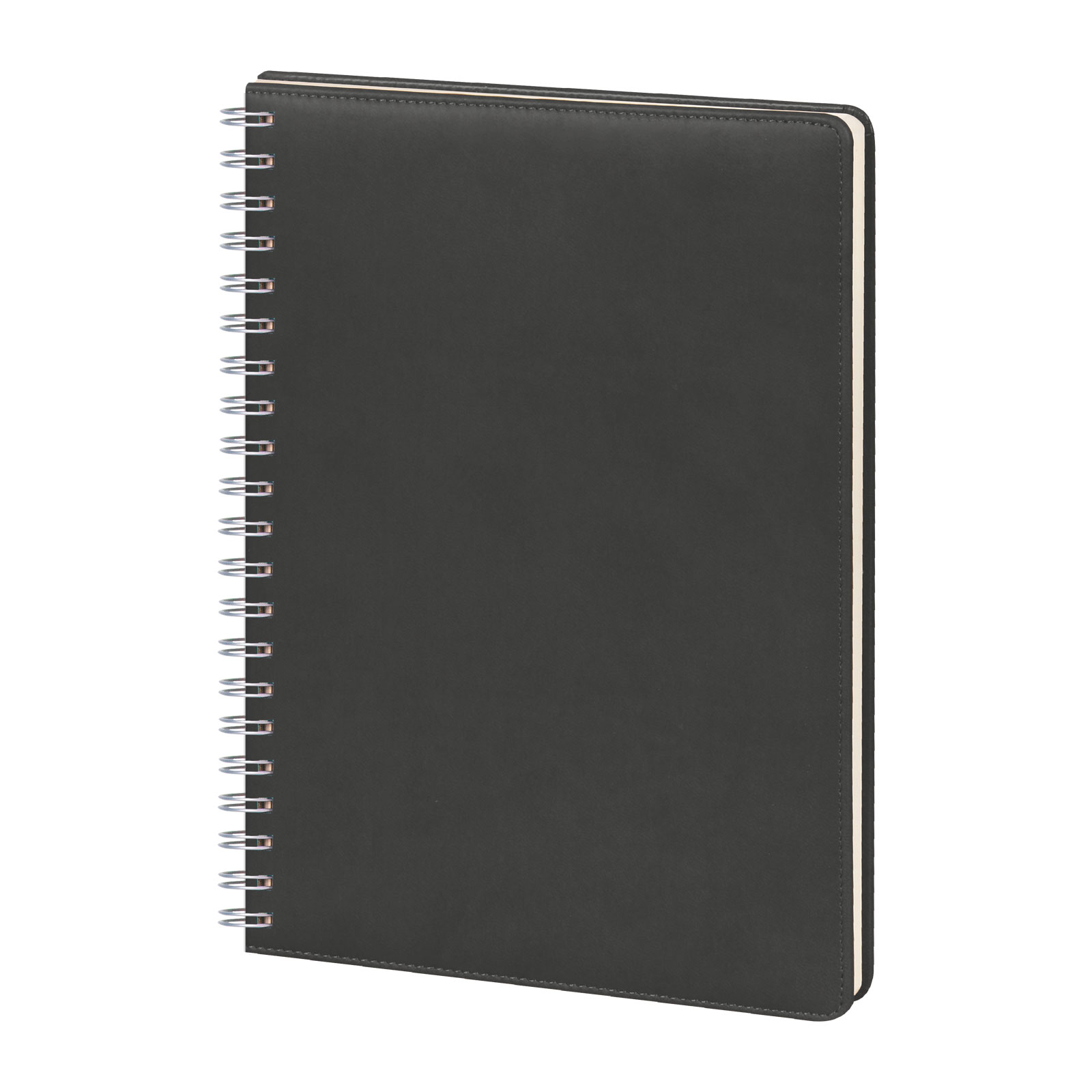 GİMAT SİYAH TARİHLİ SPİRALLİ GÜNLÜK AJANDA (20X28 CM)