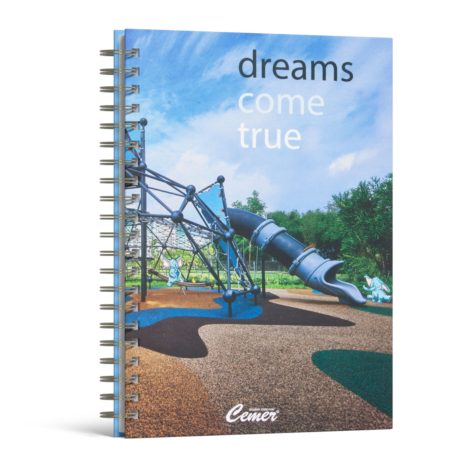 GÖLBAŞI KUŞE MUKAVVA SIVAMA SPİRALLİ AJANDA (15X21CM)